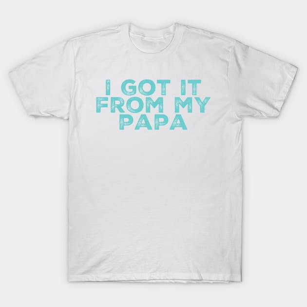 I Got It From My Papa T-Shirt by GrayDaiser